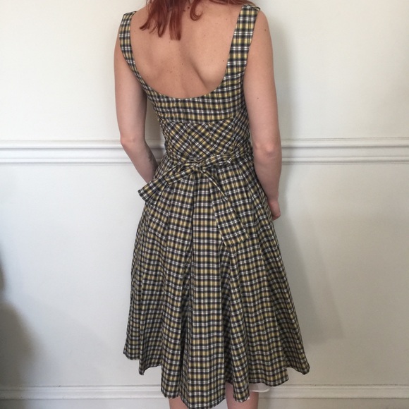 McQ Alexander McQueen Plaid Circle Midi Dress - Picture 8 of 8